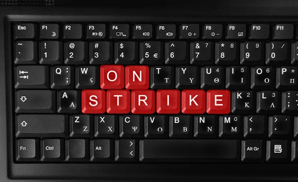 Em greve — Fotografia de Stock