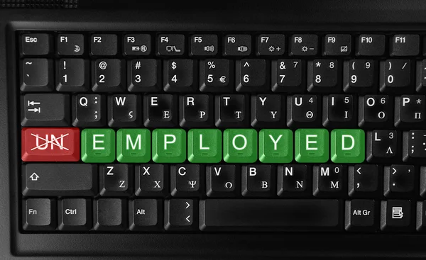 Changing unemployed to employed