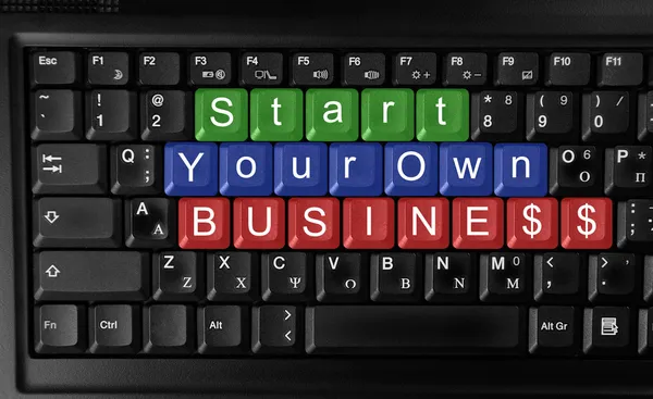 Comece seu próprio negócio — Fotografia de Stock