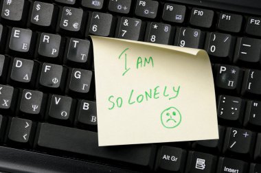 'I am so lonely' clipart