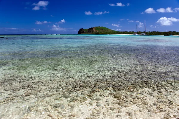 Mauritius. katamaran yakınındaki adanın gabriel — Stok fotoğraf
