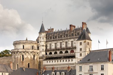 nehir loire Vadisi Castle. Fransa. Amboise Kalesi