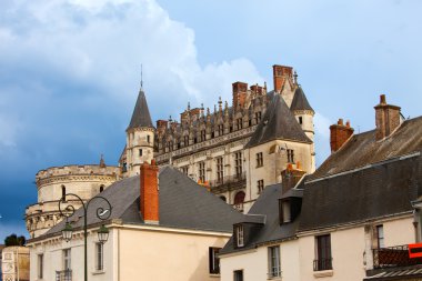 nehir loire Vadisi Castle. Fransa. Amboise Kalesi