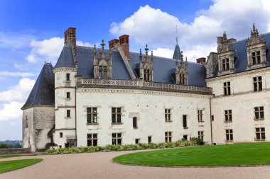 nehir loire Vadisi Castle. Fransa. Amboise Kalesi