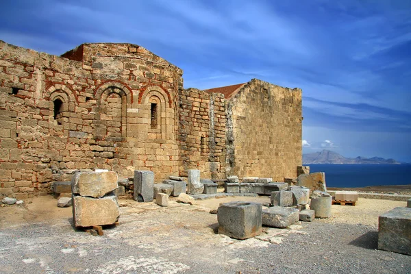 stock image Greece, Rhodes, Lindos Acropolis