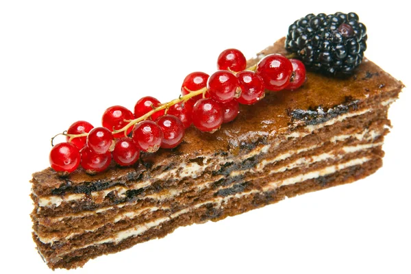 红醋栗的蛋糕 — 图库照片