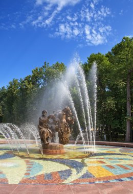 Great Novgorod. A fountain 