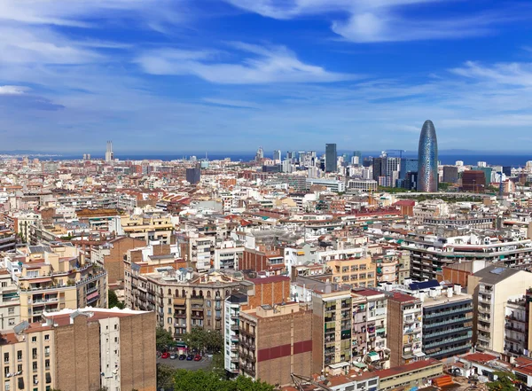 Vue aérienne de Barcelone — Photo