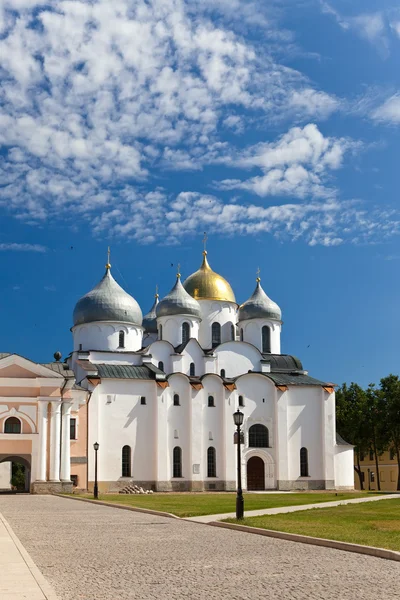 Saint sophia kathedraal in het kremlin, grote novgorod, Rusland — Stockfoto