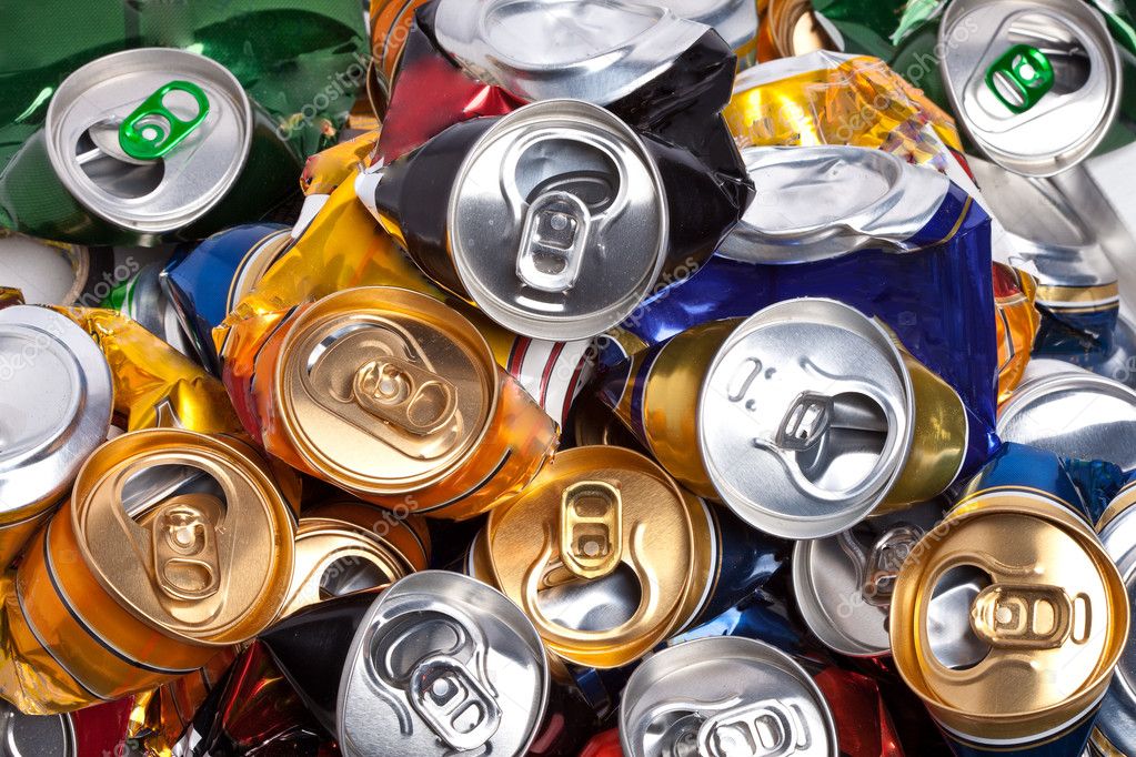 The crumpled beer cans — Stock Photo © KKulikov #9057472