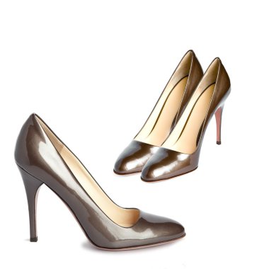 New elegant shoes on high heel clipart