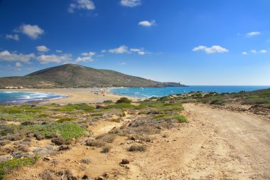 Yunanistan. Rhodes. Prassonisi'ye - iki denizin öpücük