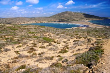 Yunanistan. Rhodes. prasonisi - iki denizin öpücük