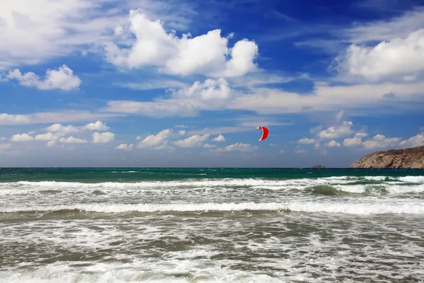 Řecko. Rhodos. Prasonisi. windsurfing resort — Stock fotografie