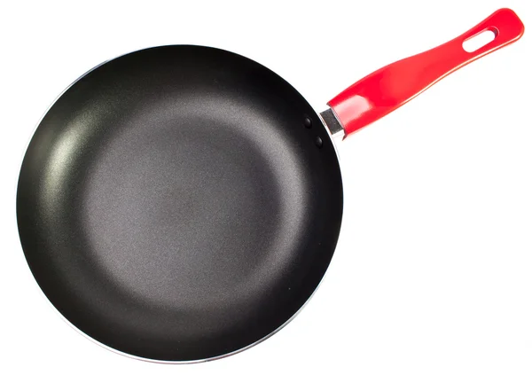 Red frying pan — Stock Photo, Image