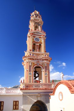 Panormitis Monastery in Symi island, in Greece clipart