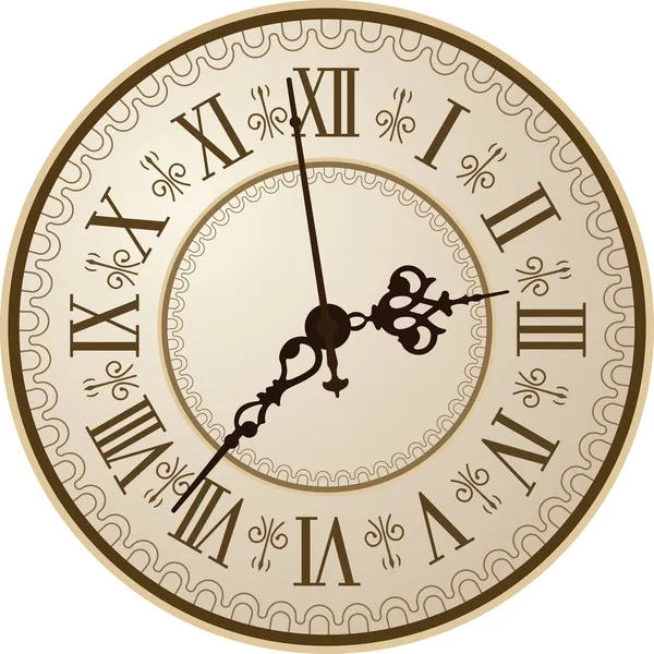 Antike Uhr — Stockvektor