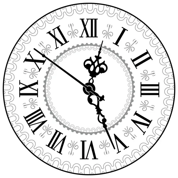 Reloj antiguo — Vector de stock