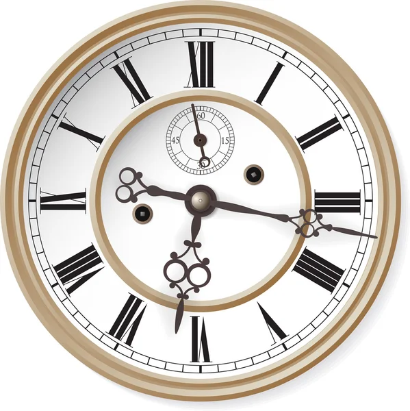 Античные часы. — стоковый вектор