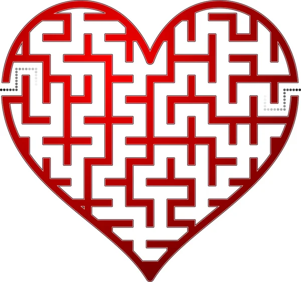 Καρδιά λαβύρινθο — Διανυσματικό Αρχείο