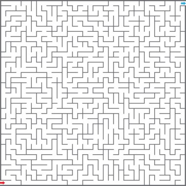 Vector illustration of maze clipart