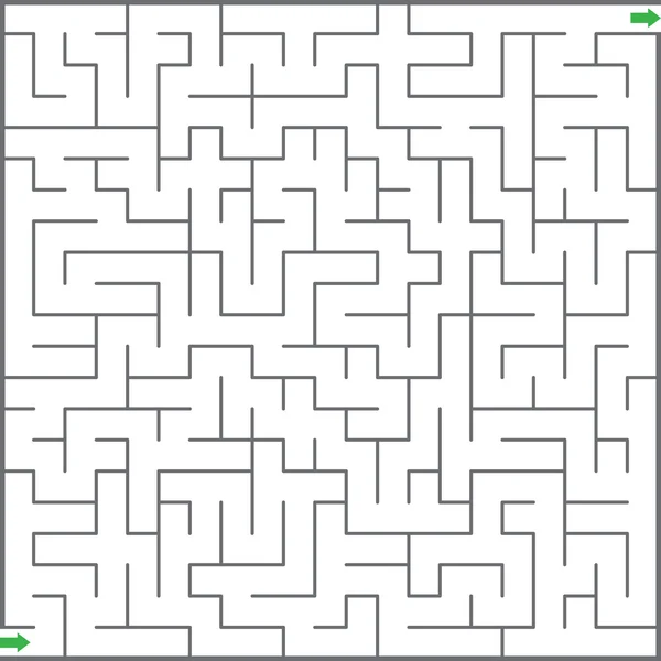 Vektorillustration des Labyrinths — Stockvektor