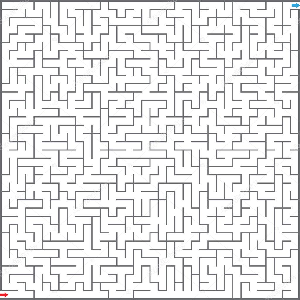 Vector illustration of maze