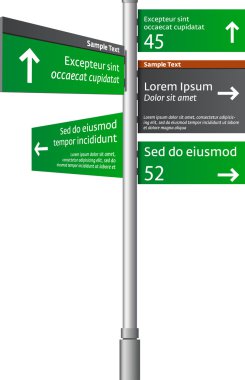 Road signs clipart