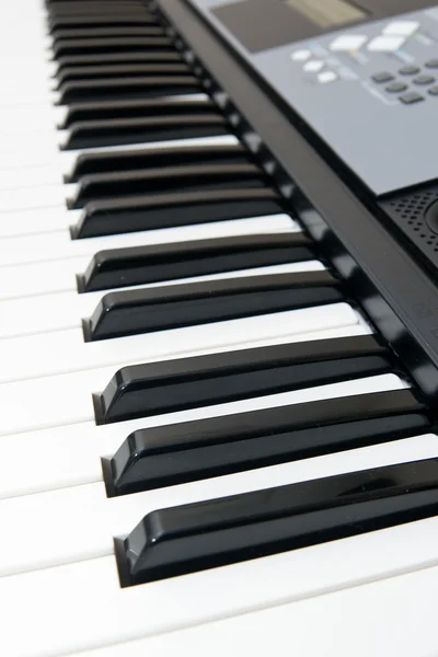Closeup elektronické piano klávesnici — Stock fotografie