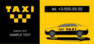 Taxicard clipart