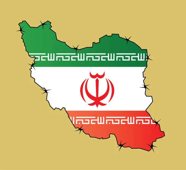 Iranflag — Wektor stockowy