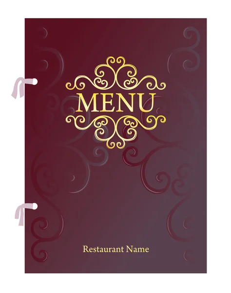 Restaurante de menu — Vetor de Stock