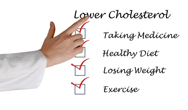 Lista para reducir el colesterol — Foto de Stock