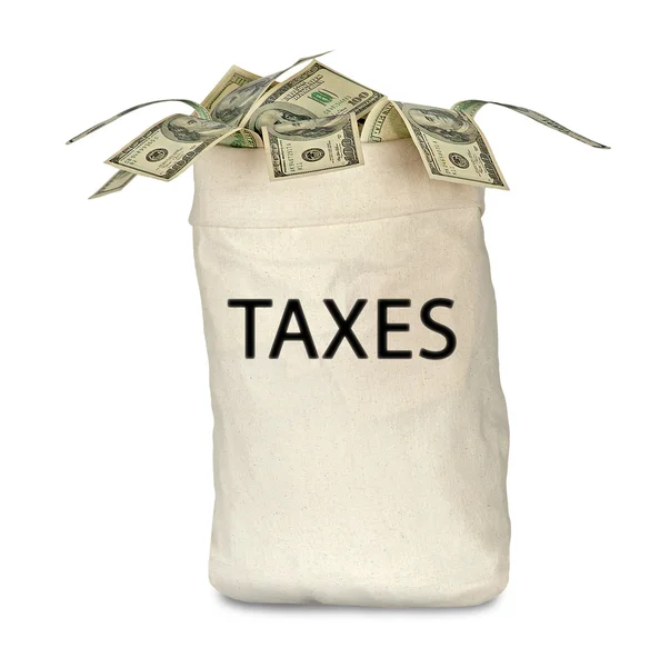 Bolsa con impuestos — Foto de Stock