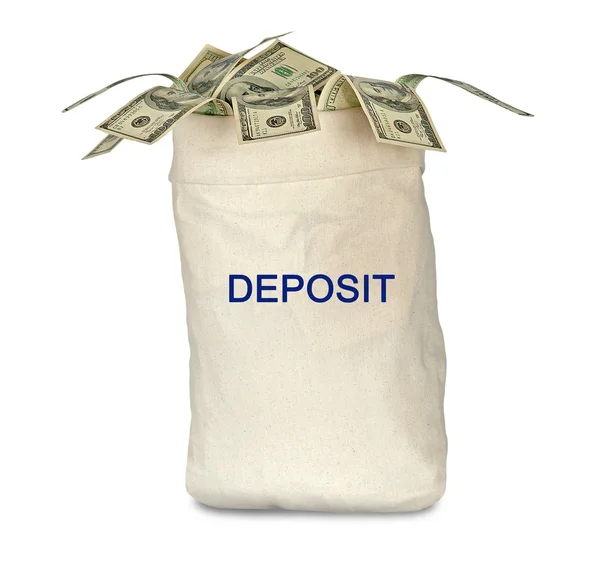 Bolsa con depósito — Foto de Stock