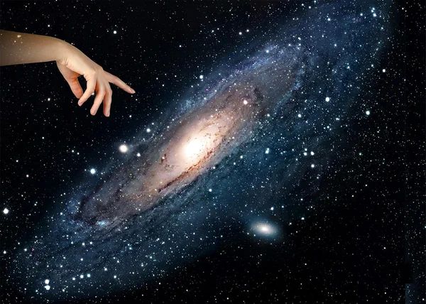 Onze galaxy.elements van deze afbeelding ingericht door nasa aan te wijzen — Stockfoto