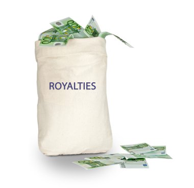 Bag with royalties clipart