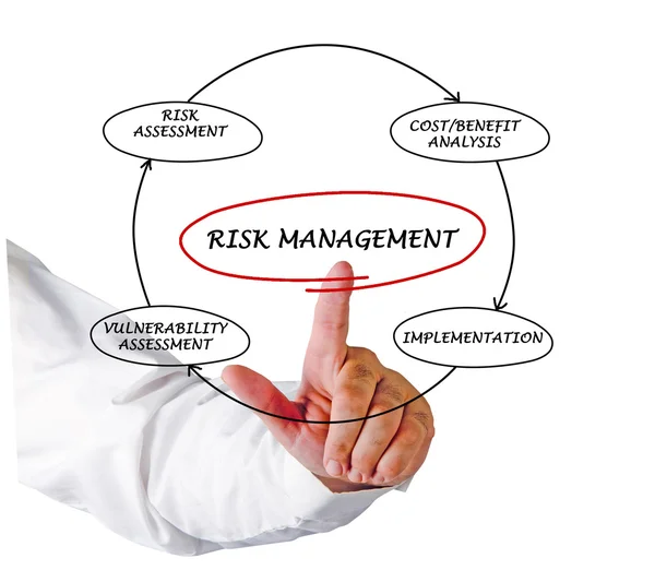 Diagrama del gestor de riesgos — Foto de Stock