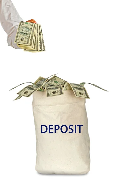 Bag with deposit — Stock Photo, Image