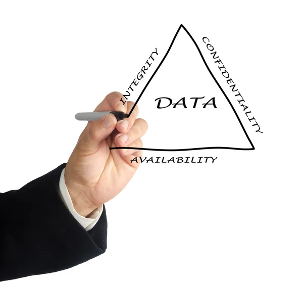 Principerna för datahantering — Stockfoto