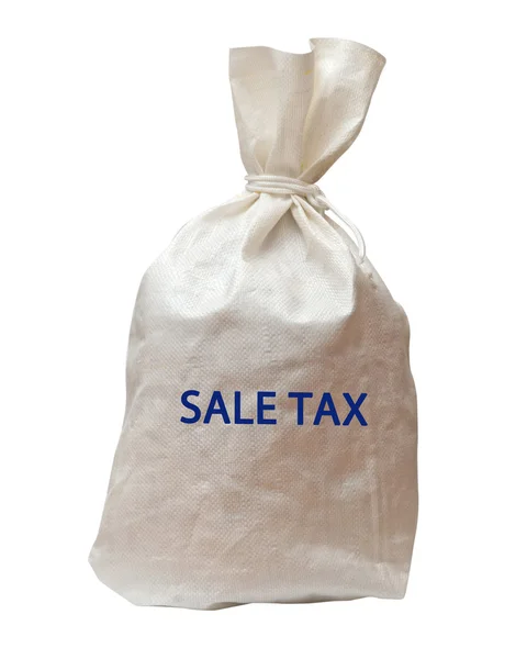 Сумка с налогом на продажу — стоковое фото