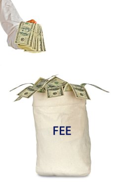 Paying fee clipart
