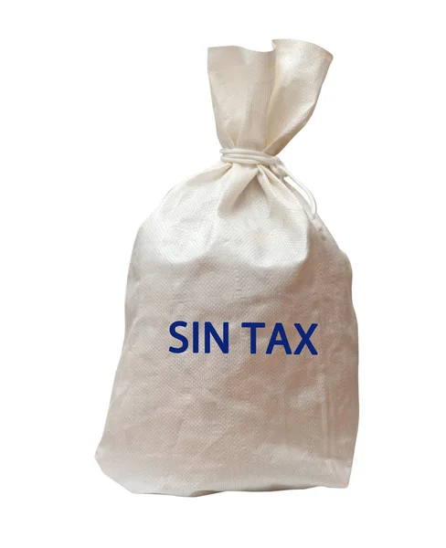Сумка с налогом на грех — стоковое фото