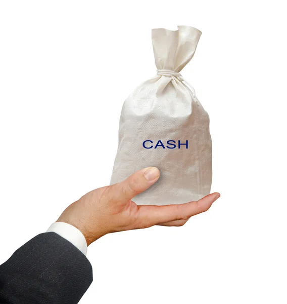 Hand with cash — Stock Photo, Image
