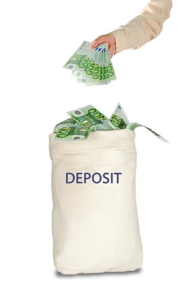 Bag with deposit — ストック写真