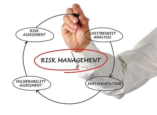 stock image Diagram of risk management