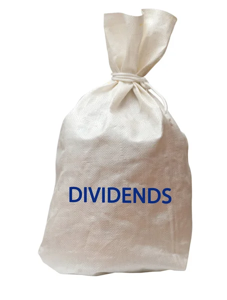 Sacchetto di dividendi — Foto Stock