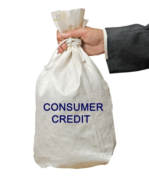 袋与消费信贷 — 图库照片
