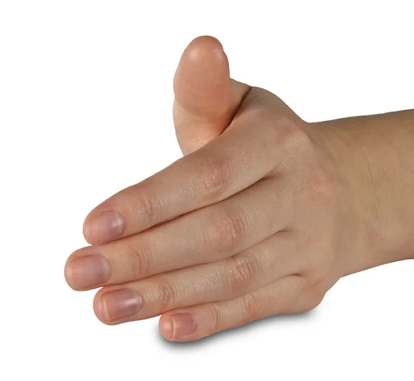 Mão gestual feminina — Fotografia de Stock