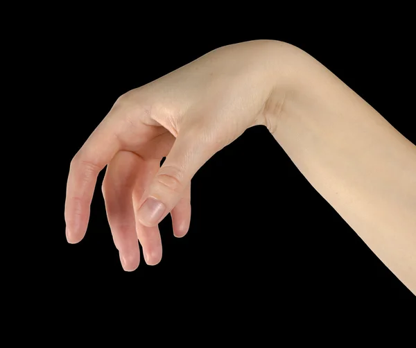 여성의 몸짓 손 — 스톡 사진